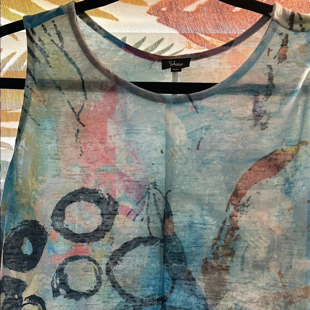 Shana Abstract Sleeveless Dress NWNT - Picture 2 of 8